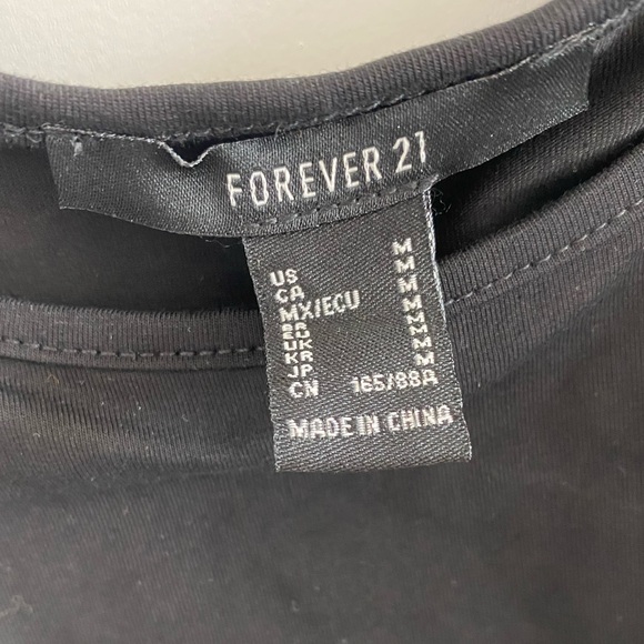 Forever 21 Rhinestone skeleton tank top, black Size Medium - Picture 4 of 4